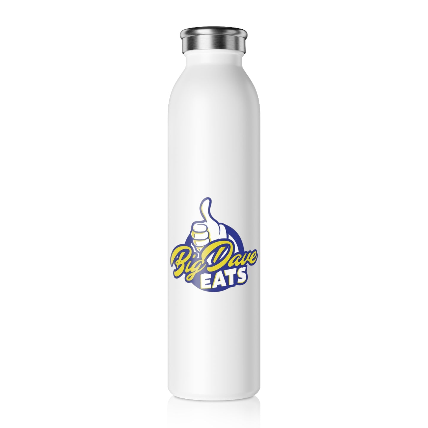Big Dave Eats Slim Water Bottle - Stylish Stainless Steel Hydration