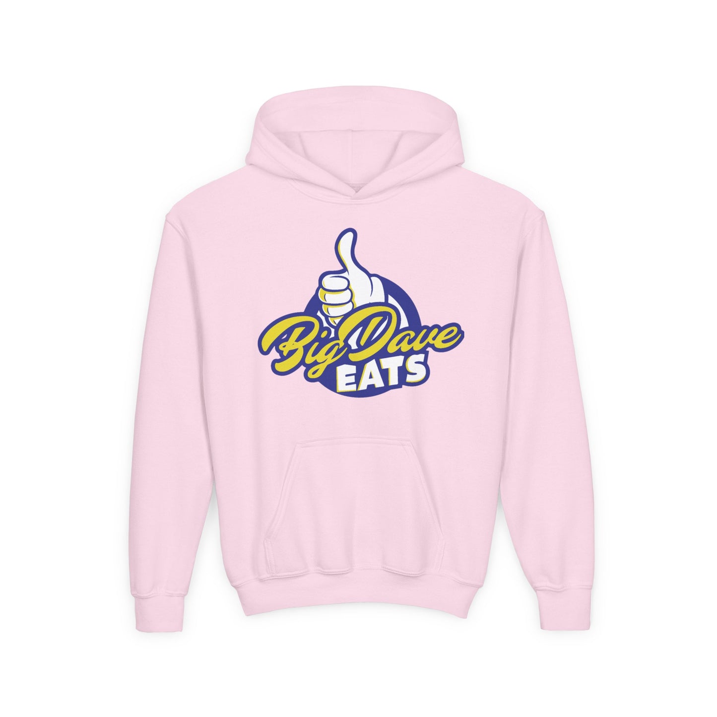 Youth Heavy Blend Hooded Sweatshirt - Big Dave Eats, Comfortable Hoodie for Kids, Perfect for Food Lovers, Fun Gift, Casual Wear