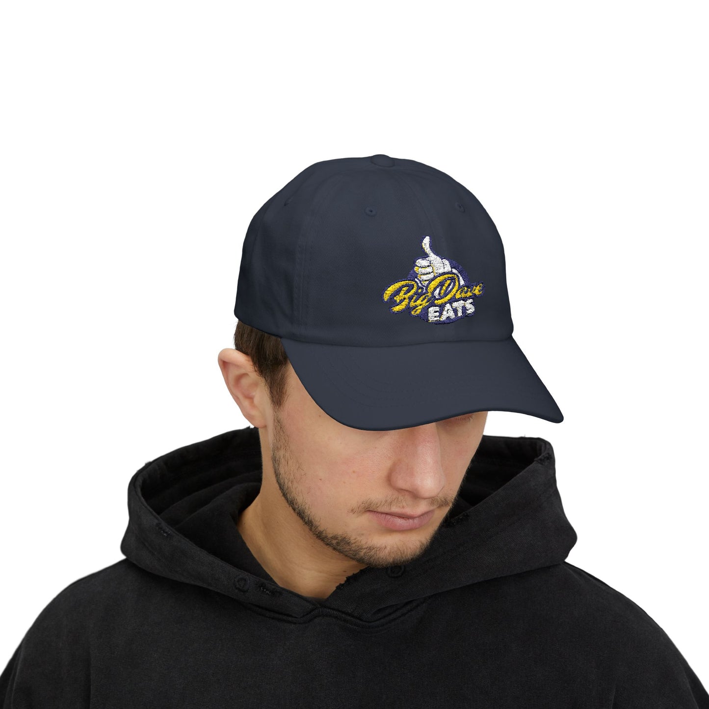 Big Dave Eats Classic Dad Cap - Casual Style for Foodies | 'Big Dave Eats' Embroidery