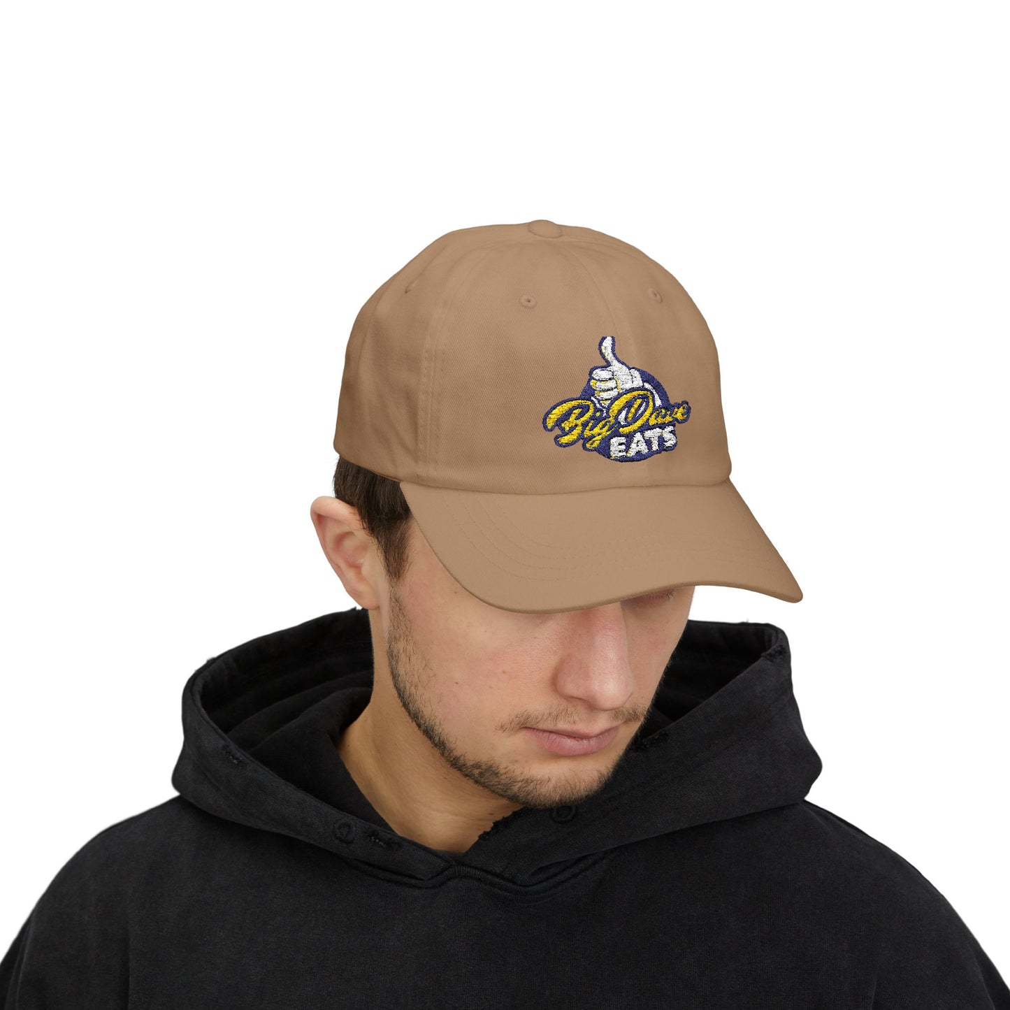 Big Dave Eats Classic Dad Cap - Casual Style for Foodies | 'Big Dave Eats' Embroidery