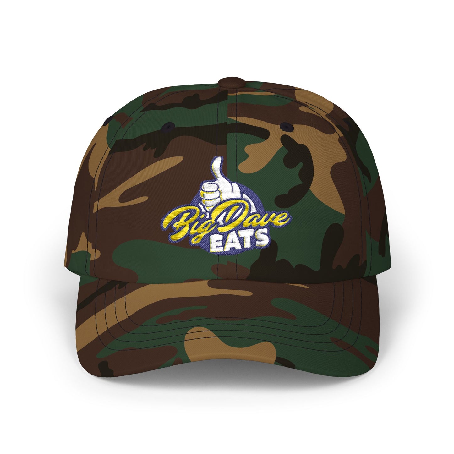 Big Dave Eats Classic Dad Cap - Casual Style for Foodies | 'Big Dave Eats' Embroidery