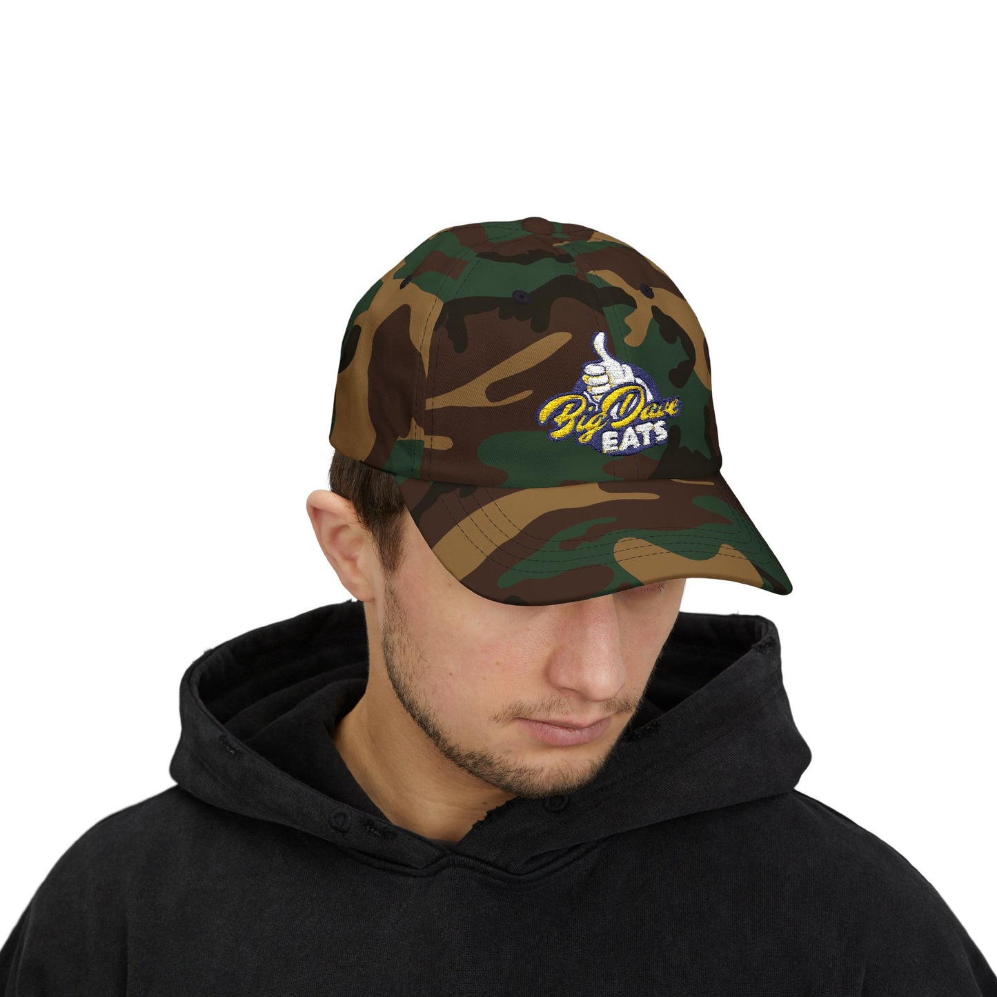 Big Dave Eats Classic Dad Cap - Casual Style for Foodies | 'Big Dave Eats' Embroidery