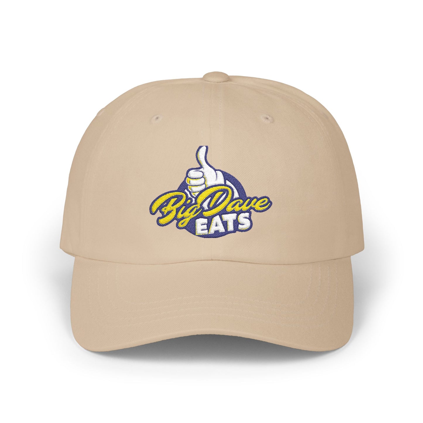 Big Dave Eats Classic Dad Cap - Casual Style for Foodies | 'Big Dave Eats' Embroidery