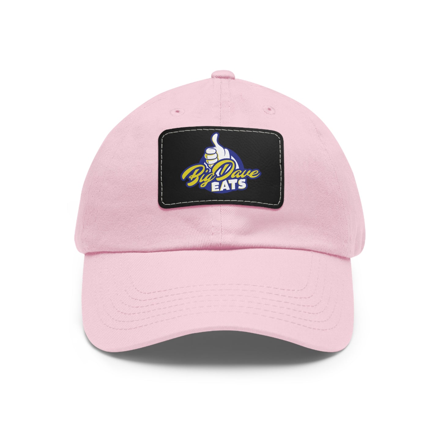 Stylish Leather Patch Dad Hat, Custom Cap for Foodies, Casual Headwear, Perfect Gift for Dads & Grilling Enthusiasts