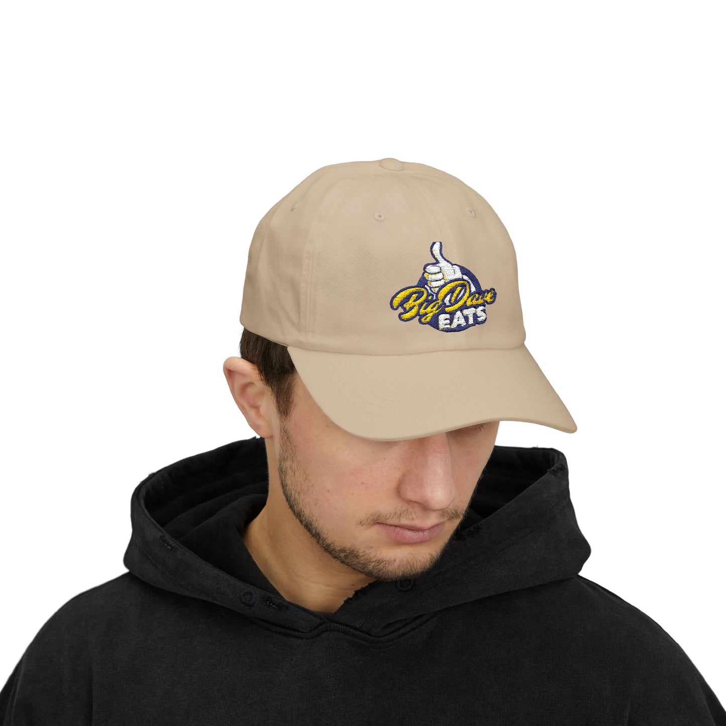 Big Dave Eats Classic Dad Cap - Casual Style for Foodies | 'Big Dave Eats' Embroidery