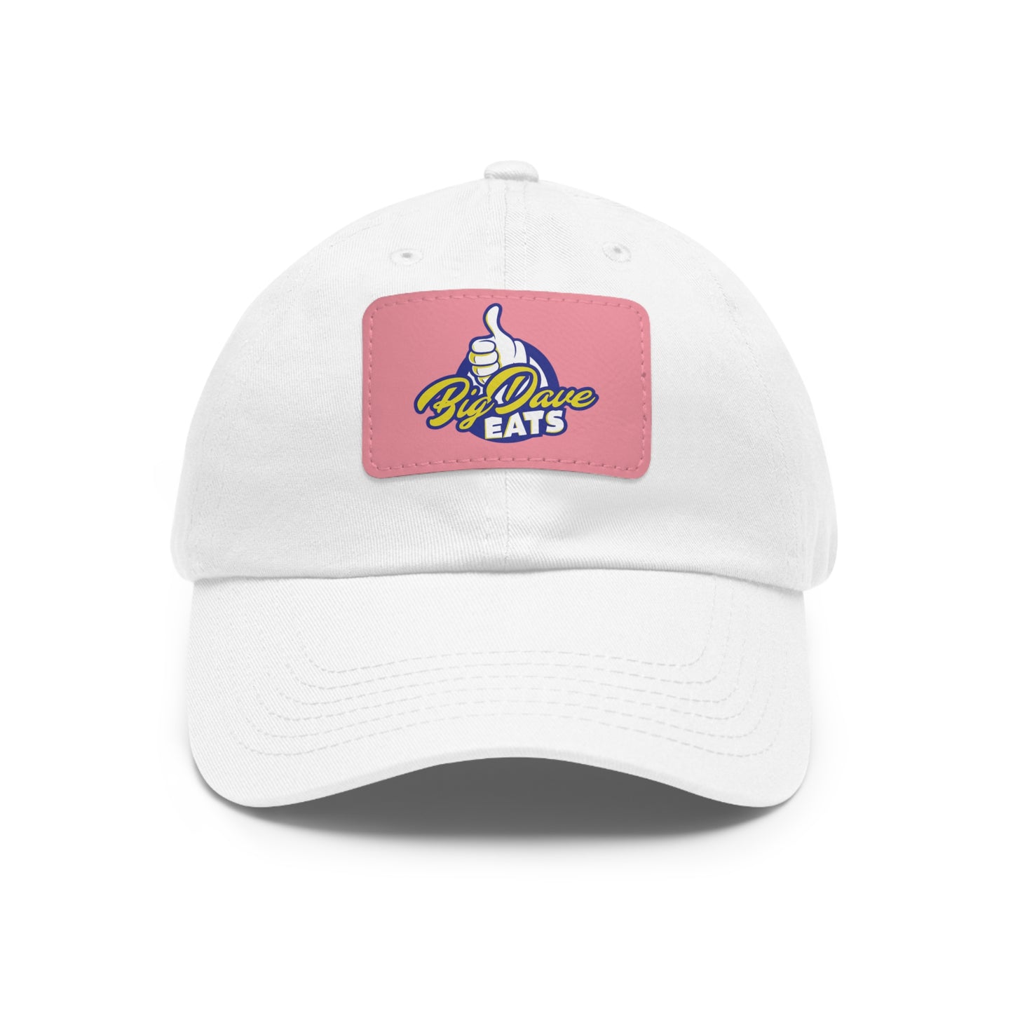 Stylish Leather Patch Dad Hat, Custom Cap for Foodies, Casual Headwear, Perfect Gift for Dads & Grilling Enthusiasts