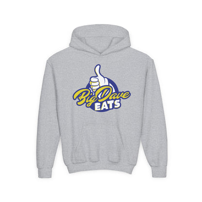 Youth Heavy Blend Hooded Sweatshirt - Big Dave Eats, Comfortable Hoodie for Kids, Perfect for Food Lovers, Fun Gift, Casual Wear