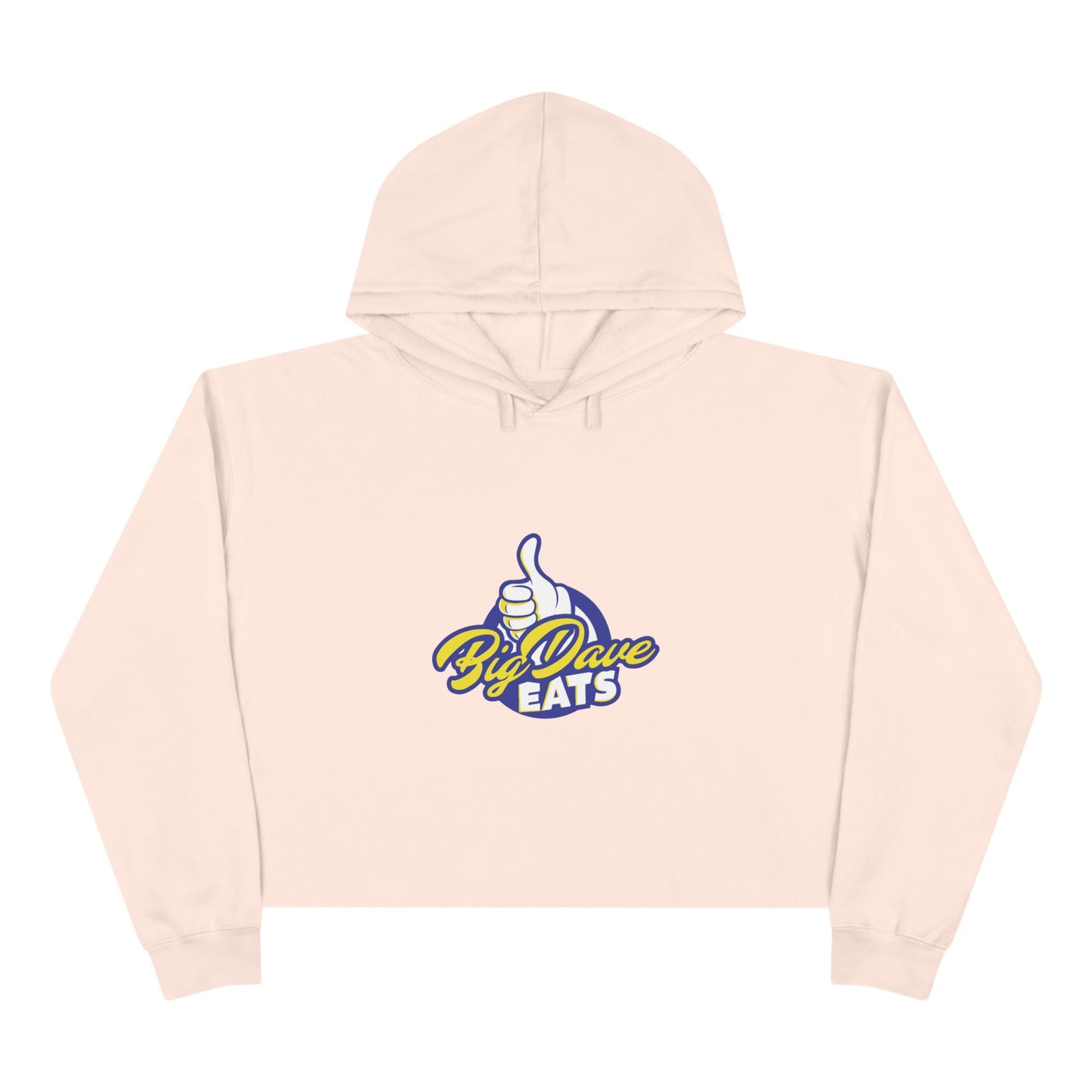 Fun Foodie Crop Hoodie - Big Dave EATS, Casual Wear, Gift for Food Lovers, Spring Fashion, Trendy Outfit