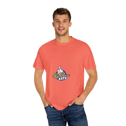 Unisex Garment-Dyed T-Shirt with 'By Dave Eats' Design, Casual Wear, Foodie Gift, Comfortable Everyday Tee, Great for BBQs and Parties