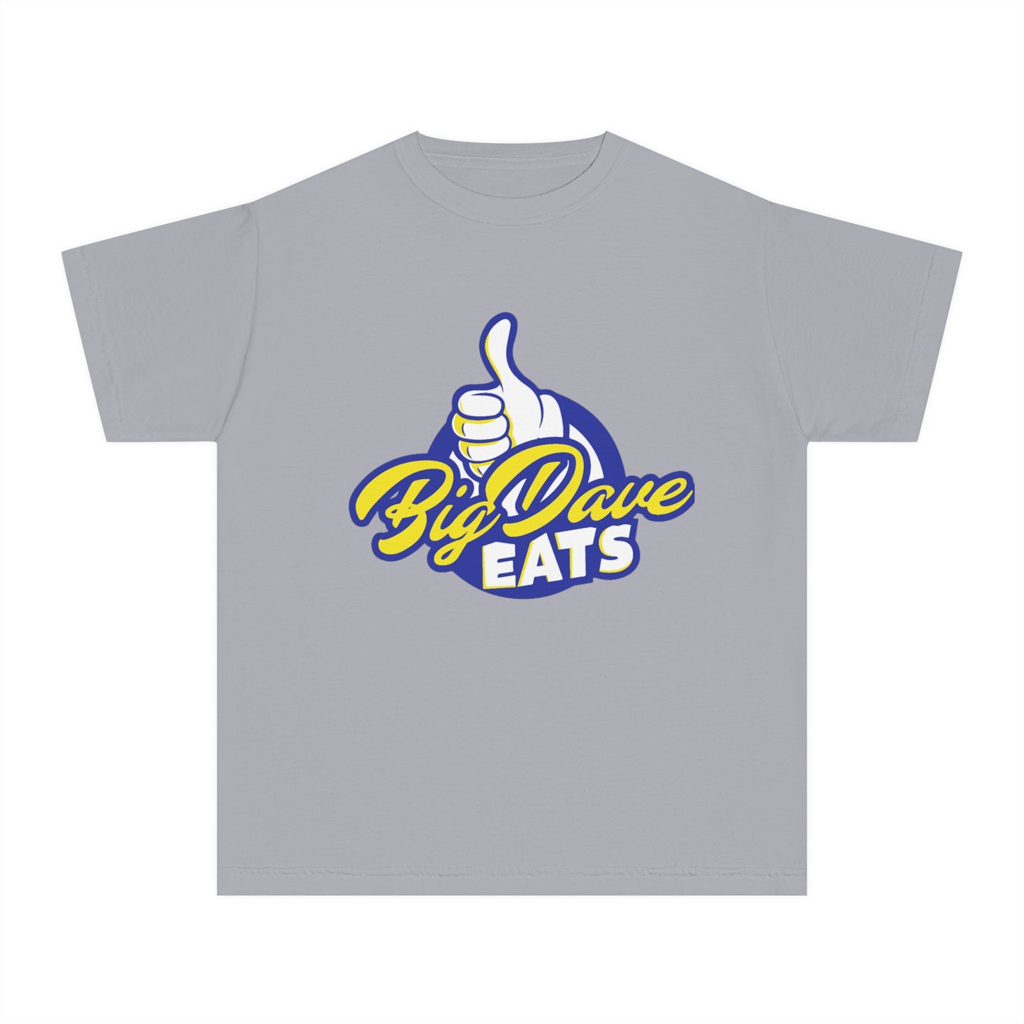 Youth Midweight Tee - Big Dave Eats, Fun T-Shirt for Kids, Perfect for Food Lovers, Casual Wear, Birthday Gift, Summer Style