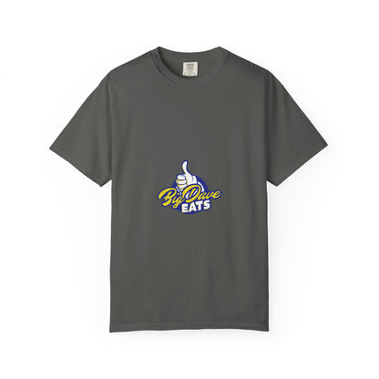 Unisex Garment-Dyed T-Shirt with 'By Dave Eats' Design, Casual Wear, Foodie Gift, Comfortable Everyday Tee, Great for BBQs and Parties