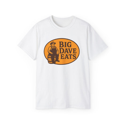 Big Dave Eats Unisex Ultra Cotton Tee | Fun Eating Shirt, Foodie Gift, Casual Style, Chef Apparel, Kitchen Humor Tee