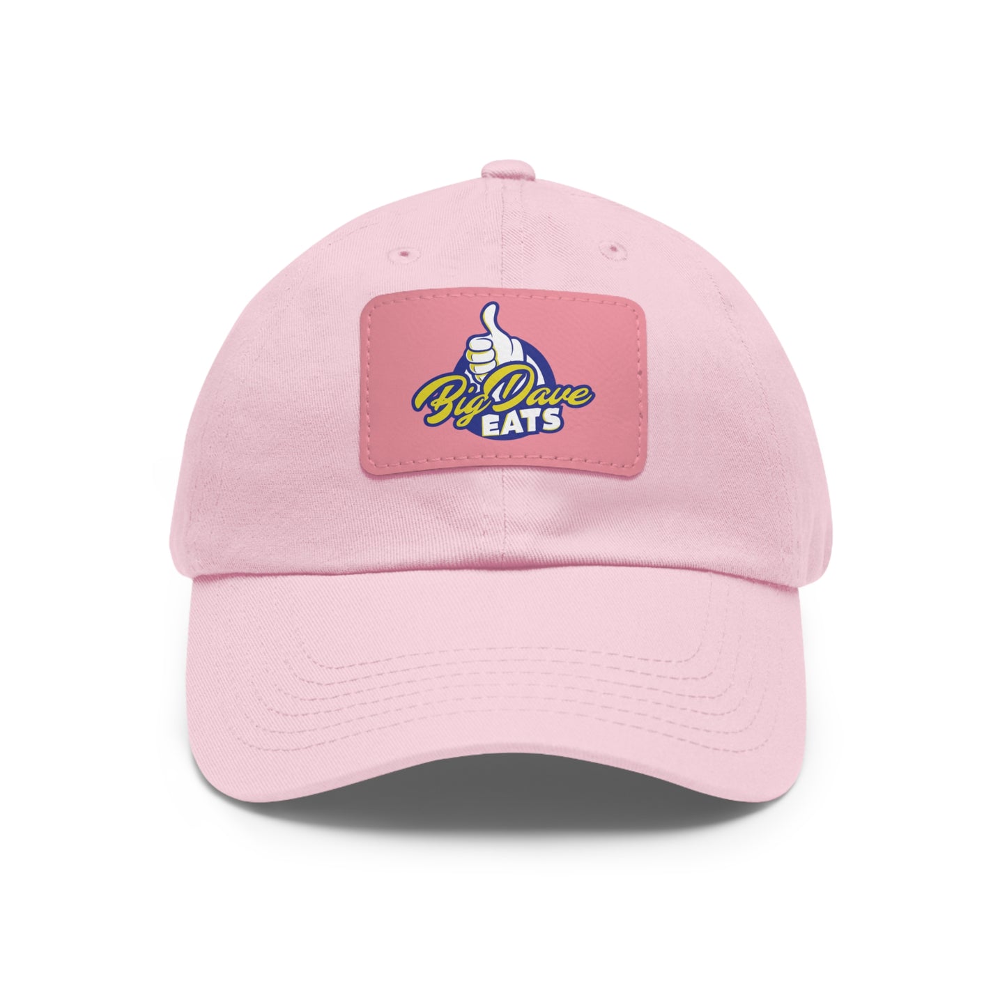 Stylish Leather Patch Dad Hat, Custom Cap for Foodies, Casual Headwear, Perfect Gift for Dads & Grilling Enthusiasts