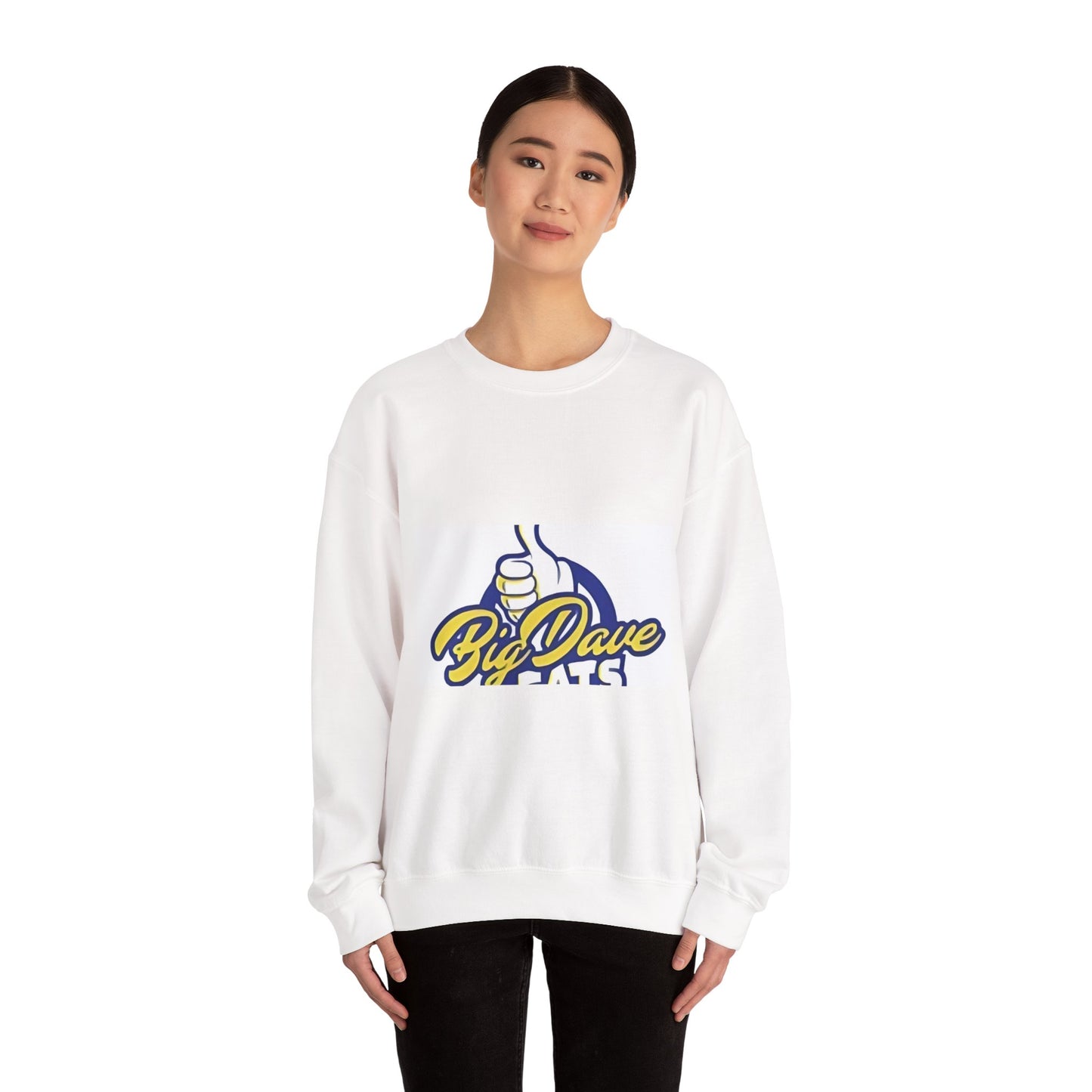 Big Dave Eats Sweatshirt, Unisex Crewneck, Foodie Apparel, Comfort Wear, Gift for Chefs, Casual Everyday Style