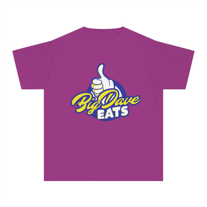 Youth Midweight Tee - Big Dave Eats, Fun T-Shirt for Kids, Perfect for Food Lovers, Casual Wear, Birthday Gift, Summer Style