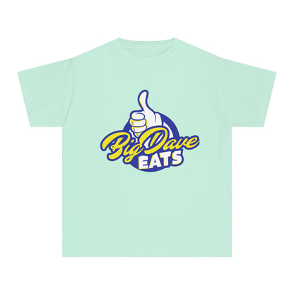 Youth Midweight Tee - Big Dave Eats, Fun T-Shirt for Kids, Perfect for Food Lovers, Casual Wear, Birthday Gift, Summer Style