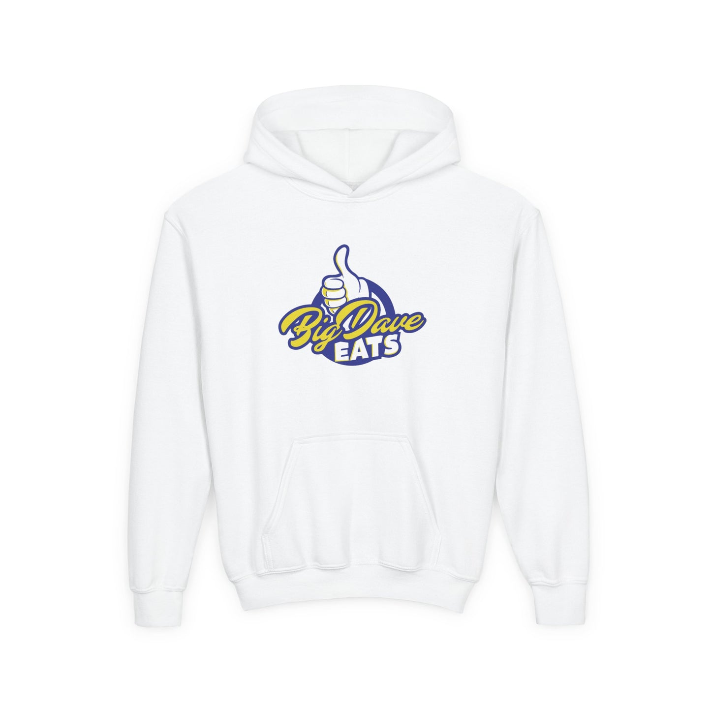 Comfortable Youth Hoodie with Big Dave Eats Design, Casual Wear, Gift Idea for Food Lovers, Cozy Layer for Fall and Winter