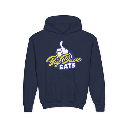 Youth Heavy Blend Hooded Sweatshirt - Big Dave Eats, Comfortable Hoodie for Kids, Perfect for Food Lovers, Fun Gift, Casual Wear