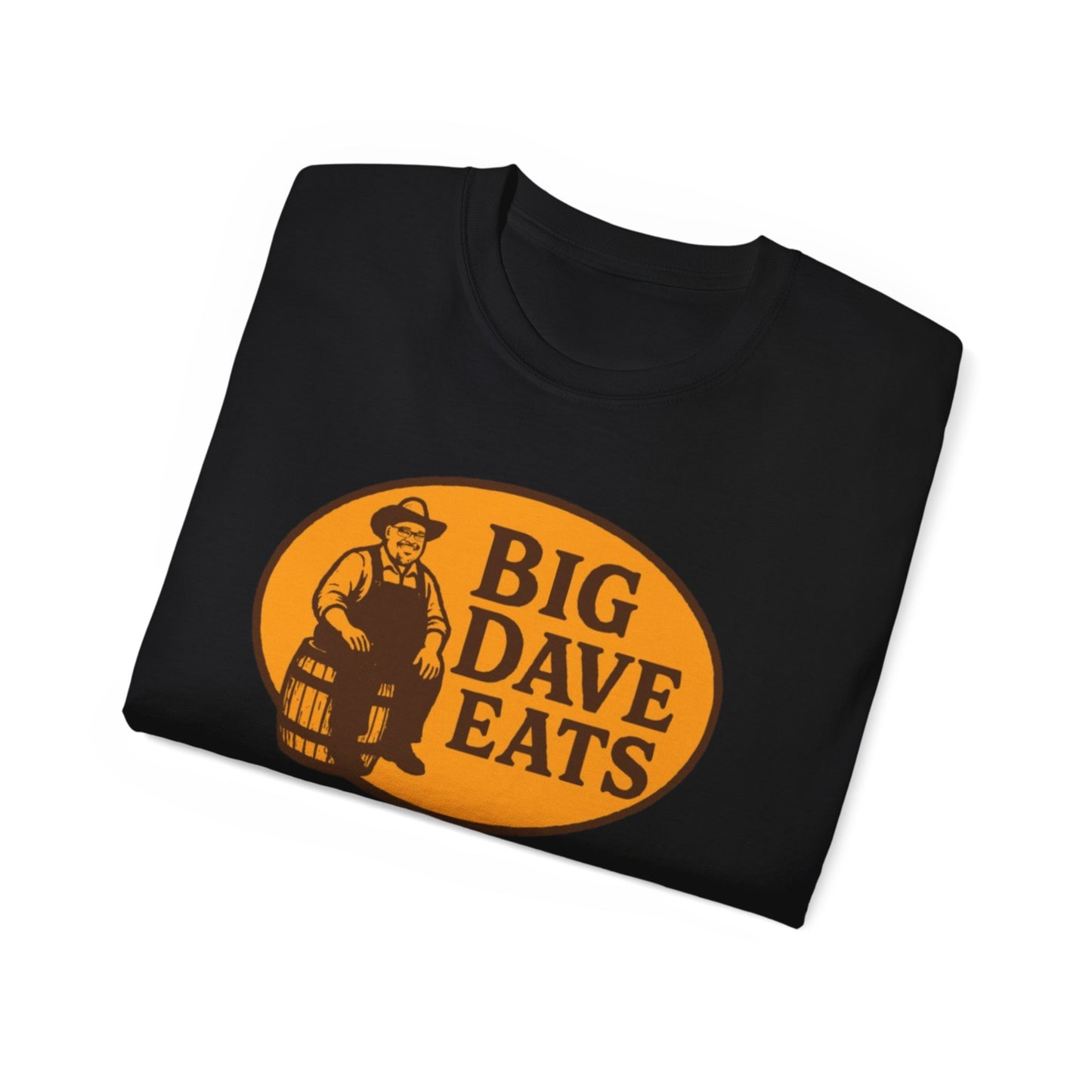 Big Dave Eats Unisex Ultra Cotton Tee | Fun Eating Shirt, Foodie Gift, Casual Style, Chef Apparel, Kitchen Humor Tee