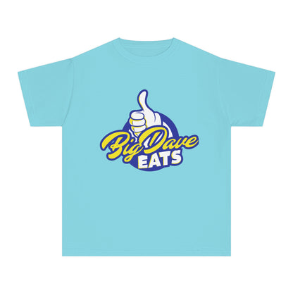 Youth Midweight Tee - Big Dave Eats, Fun T-Shirt for Kids, Perfect for Food Lovers, Casual Wear, Birthday Gift, Summer Style