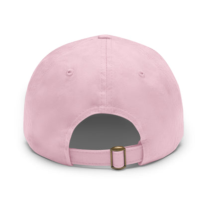 Stylish Leather Patch Dad Hat, Custom Cap for Foodies, Casual Headwear, Perfect Gift for Dads & Grilling Enthusiasts