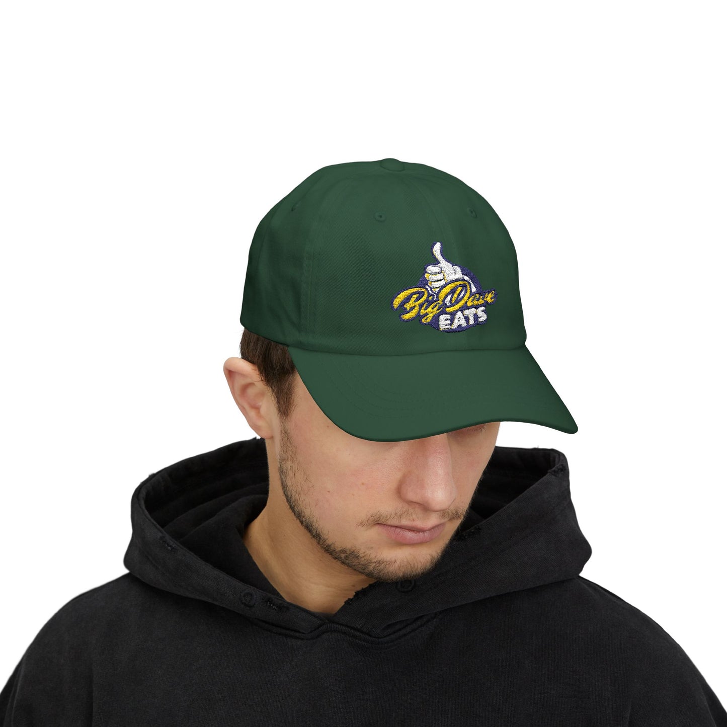 Big Dave Eats Classic Dad Cap - Casual Style for Foodies | 'Big Dave Eats' Embroidery
