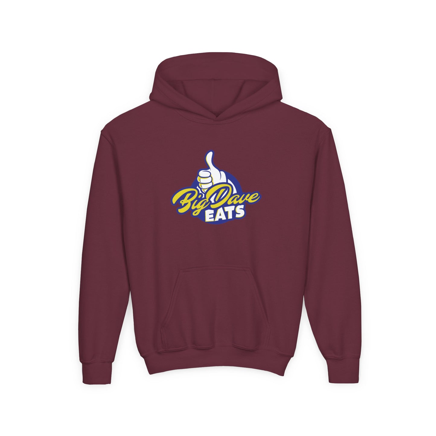 Comfortable Youth Hoodie with Big Dave Eats Design, Casual Wear, Gift Idea for Food Lovers, Cozy Layer for Fall and Winter