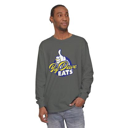 Big Dave Eats Long Sleeve T-Shirt - Casual Unisex Tee for Food Lovers