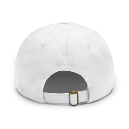 Stylish Leather Patch Dad Hat, Custom Cap for Foodies, Casual Headwear, Perfect Gift for Dads & Grilling Enthusiasts