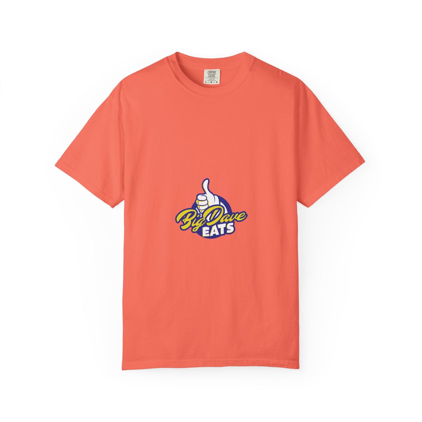 Unisex Garment-Dyed T-Shirt with 'By Dave Eats' Design, Casual Wear, Foodie Gift, Comfortable Everyday Tee, Great for BBQs and Parties