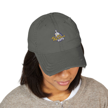 Distressed Dad Hat with Vintage Embroidery - Casual Style, Perfect Gift for Dads, Birthdays, Father's Day, Outdoors
