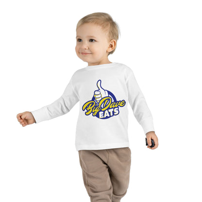 Toddler Long Sleeve Tee - Big Dave Eats, Gift for Kids, Casual Wear, Birthday Celebration, Family Gatherings, Fun Outfits