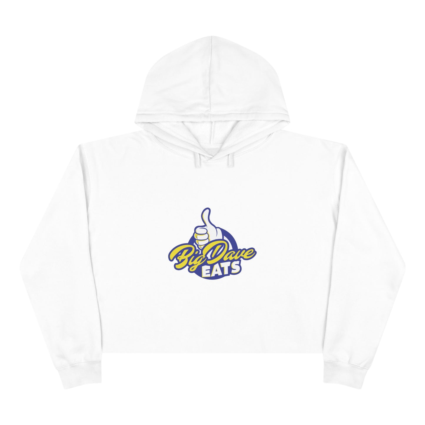 Fun Foodie Crop Hoodie - Big Dave EATS, Casual Wear, Gift for Food Lovers, Spring Fashion, Trendy Outfit