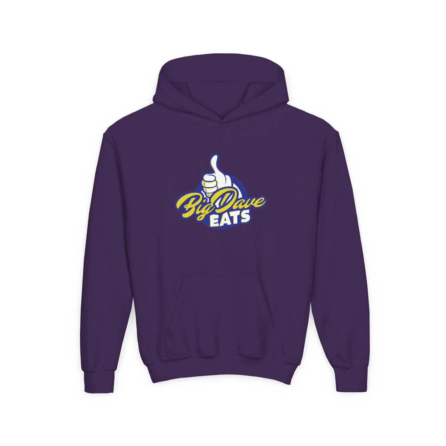 Comfortable Youth Hoodie with Big Dave Eats Design, Casual Wear, Gift Idea for Food Lovers, Cozy Layer for Fall and Winter