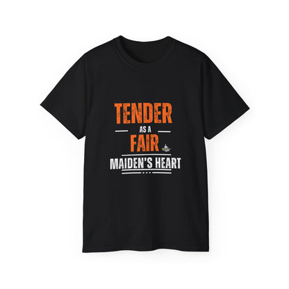 Big Dave Tender Heart Unisex Ultra Cotton Tee - Cute Gift for Friends, Casual Wear, Unique Saying Shirt, Birthday, Everyday Style