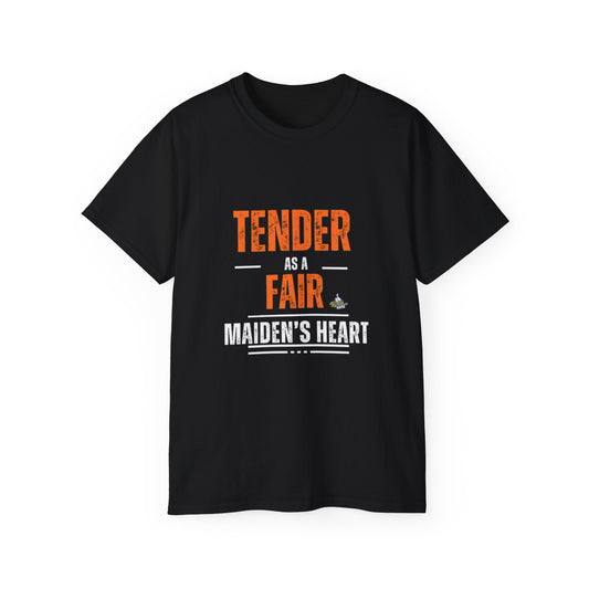 Big Dave Tender Heart Unisex Ultra Cotton Tee - Cute Gift for Friends, Casual Wear, Unique Saying Shirt, Birthday, Everyday Style