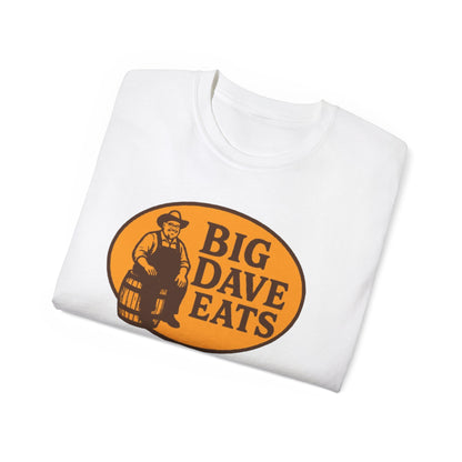 Big Dave Eats Unisex Ultra Cotton Tee | Fun Eating Shirt, Foodie Gift, Casual Style, Chef Apparel, Kitchen Humor Tee
