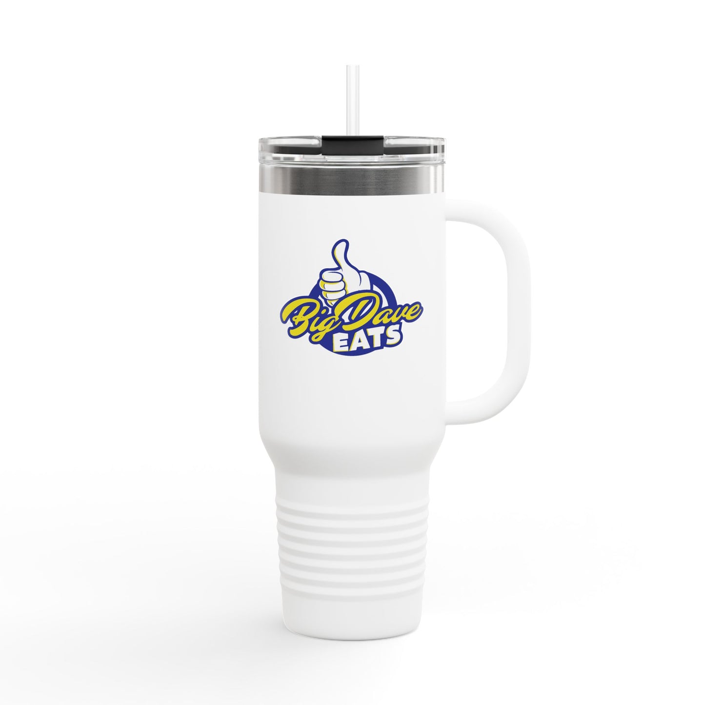 Insulated Travel Mug for On-the-Go, Perfect for Coffee Lovers, Big Dave Eats, Outdoor Adventures, Gifts for Adventurers, 40oz