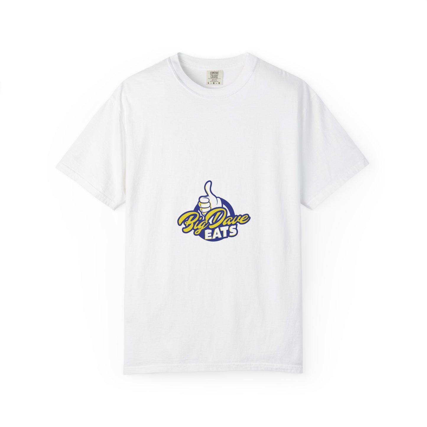 Unisex Garment-Dyed T-Shirt with 'By Dave Eats' Design, Casual Wear, Foodie Gift, Comfortable Everyday Tee, Great for BBQs and Parties