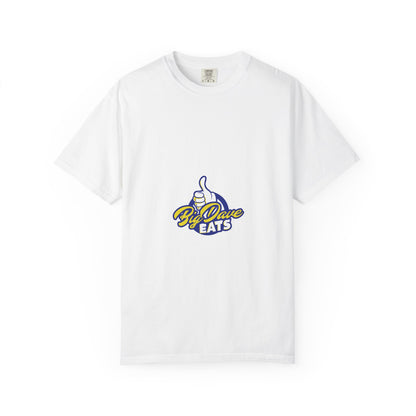 Unisex Garment-Dyed T-Shirt with 'By Dave Eats' Design, Casual Wear, Foodie Gift, Comfortable Everyday Tee, Great for BBQs and Parties