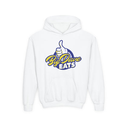 Youth Heavy Blend Hooded Sweatshirt - Big Dave Eats, Comfortable Hoodie for Kids, Perfect for Food Lovers, Fun Gift, Casual Wear