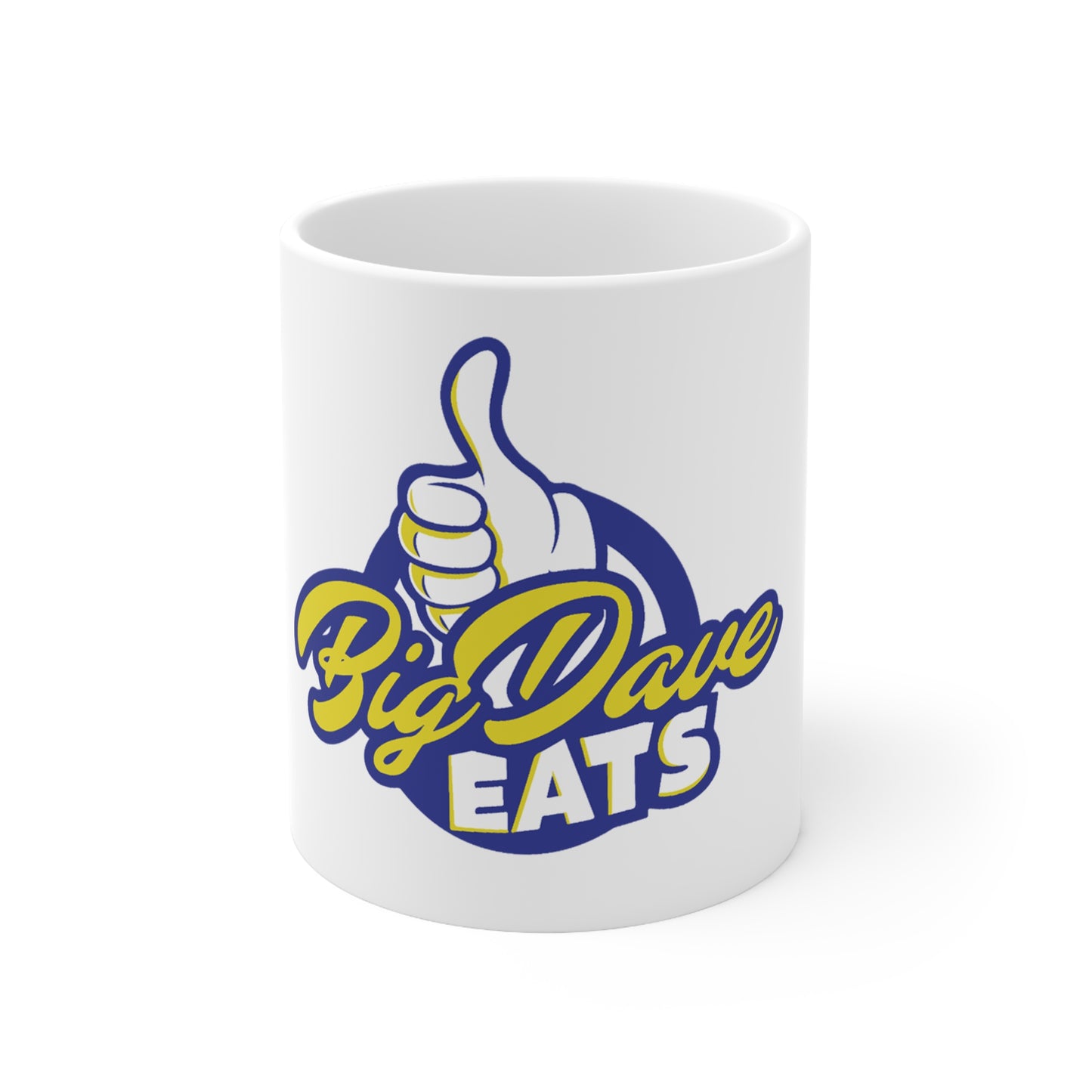 Big Dave Eats Ceramic Coffee Mug - Perfect for Food Lovers, Gifts for Chefs, Kitchen Decor, Unique Drinkware, Birthday Present