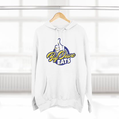 Big Dave Eats Fleece Hoodie, Cozy Sweatshirt, Foodie Gift, Unisex Pullover, Lightweight Hoodie, Fun Culinary Apparel