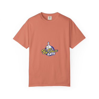 Unisex Garment-Dyed T-Shirt with 'By Dave Eats' Design, Casual Wear, Foodie Gift, Comfortable Everyday Tee, Great for BBQs and Parties