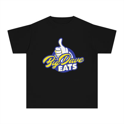 Youth Midweight Tee - Big Dave Eats, Fun T-Shirt for Kids, Perfect for Food Lovers, Casual Wear, Birthday Gift, Summer Style