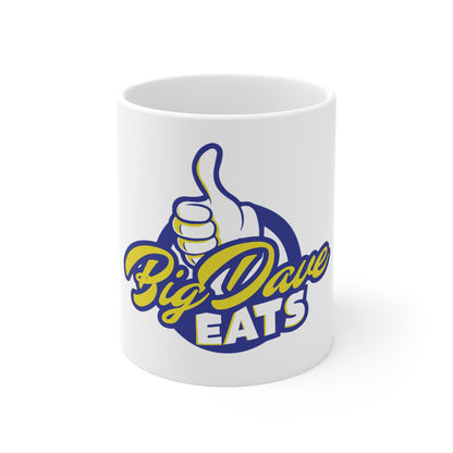 Fun Ceramic Mug with Big Dave Eats Design | Coffee Mug for Foodies, Kitchen Decor, Gift for Chefs & BBQ Lovers, Unique Drinkware