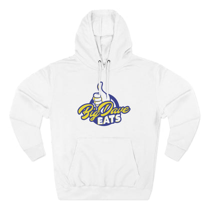 Big Dave Eats Fleece Hoodie, Cozy Sweatshirt, Foodie Gift, Unisex Pullover, Lightweight Hoodie, Fun Culinary Apparel