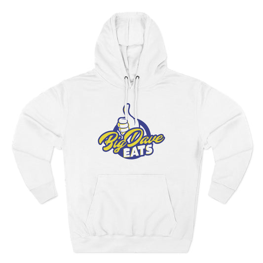 Big Dave Eats Fleece Hoodie, Cozy Sweatshirt, Foodie Gift, Unisex Pullover, Lightweight Hoodie, Fun Culinary Apparel