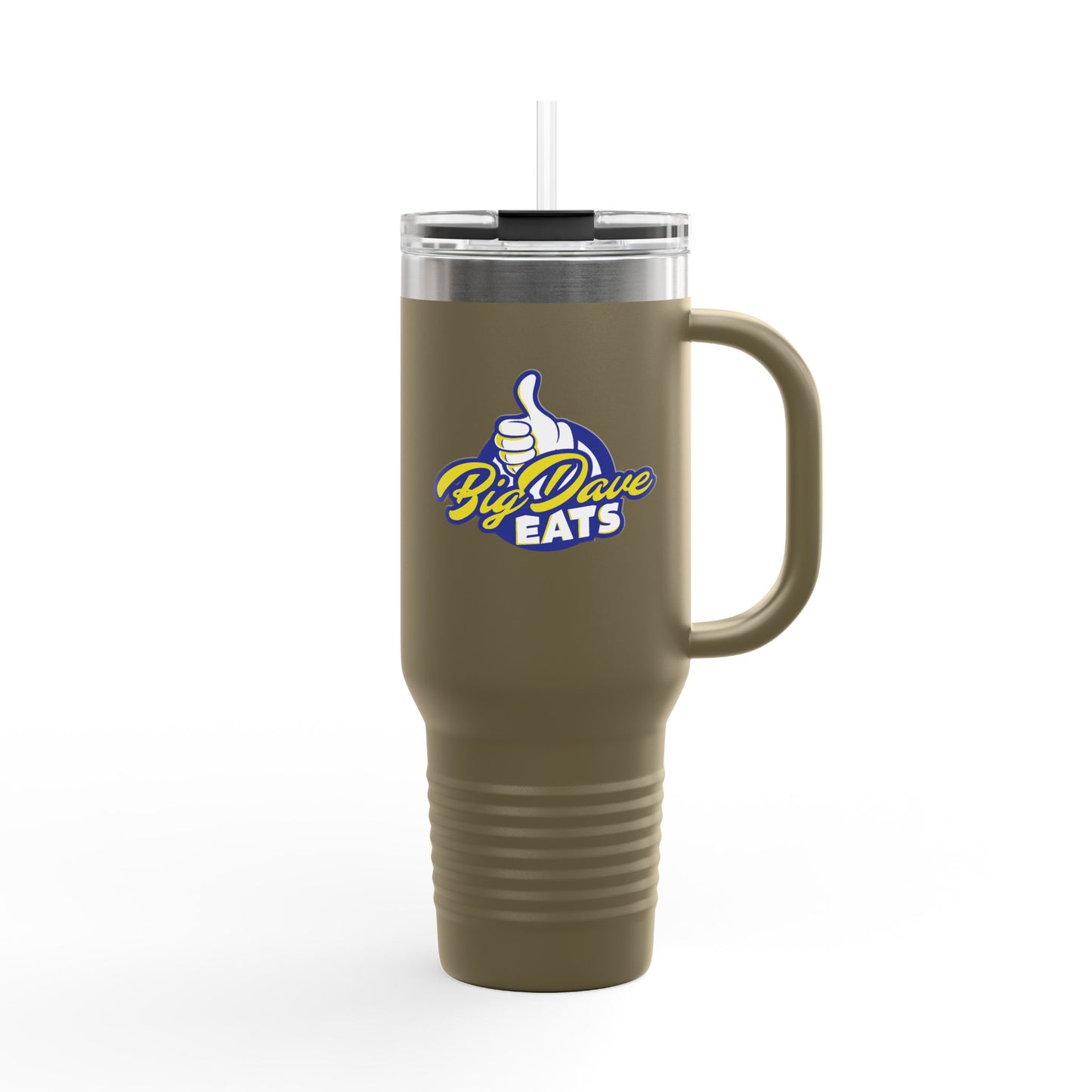 Insulated Travel Mug for On-the-Go, Perfect for Coffee Lovers, Big Dave Eats, Outdoor Adventures, Gifts for Adventurers, 40oz