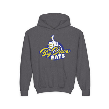 Youth Heavy Blend Hooded Sweatshirt - Big Dave Eats, Comfortable Hoodie for Kids, Perfect for Food Lovers, Fun Gift, Casual Wear